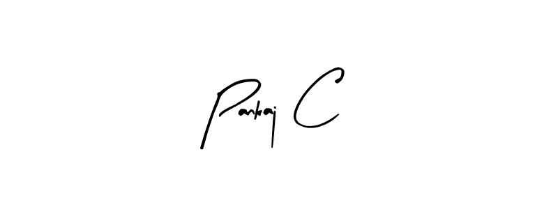 Also we have Pankaj C name is the best signature style. Create professional handwritten signature collection using Arty Signature autograph style. Pankaj C signature style 8 images and pictures png