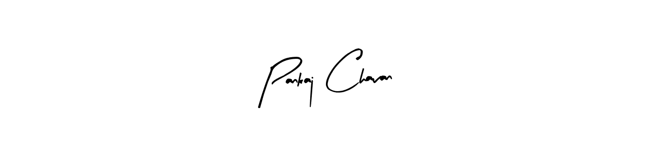 How to make Pankaj Chavan name signature. Use Arty Signature style for creating short signs online. This is the latest handwritten sign. Pankaj Chavan signature style 8 images and pictures png