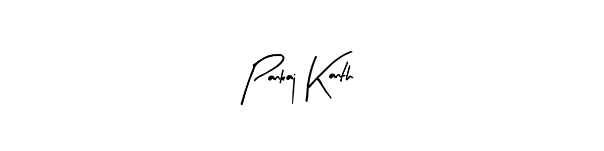 Create a beautiful signature design for name Pankaj Kanth. With this signature (Arty Signature) fonts, you can make a handwritten signature for free. Pankaj Kanth signature style 8 images and pictures png