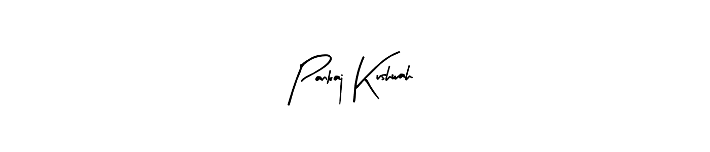 You should practise on your own different ways (Arty Signature) to write your name (Pankaj Kushwah) in signature. don't let someone else do it for you. Pankaj Kushwah signature style 8 images and pictures png