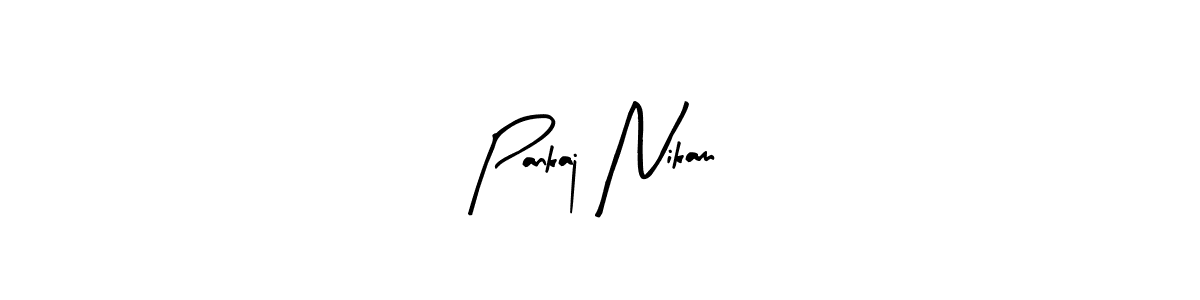 Similarly Arty Signature is the best handwritten signature design. Signature creator online .You can use it as an online autograph creator for name Pankaj Nikam. Pankaj Nikam signature style 8 images and pictures png