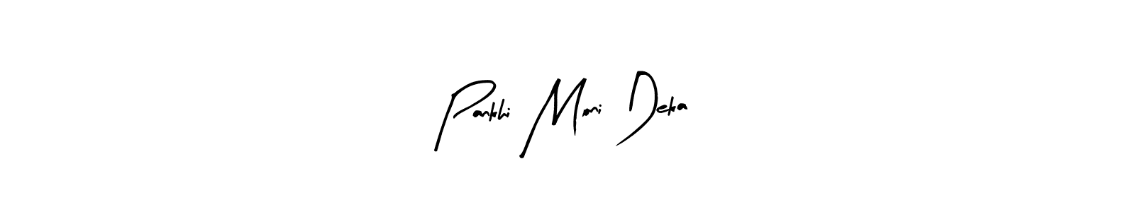 Also we have Pankhi Moni Deka name is the best signature style. Create professional handwritten signature collection using Arty Signature autograph style. Pankhi Moni Deka signature style 8 images and pictures png