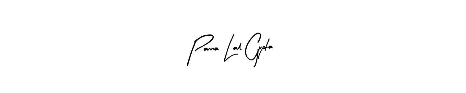 The best way (Arty Signature) to make a short signature is to pick only two or three words in your name. The name Panna Lal Gupta include a total of six letters. For converting this name. Panna Lal Gupta signature style 8 images and pictures png