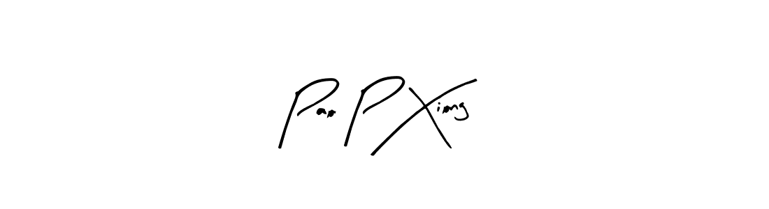 Also You can easily find your signature by using the search form. We will create Pao P Xiong name handwritten signature images for you free of cost using Arty Signature sign style. Pao P Xiong signature style 8 images and pictures png