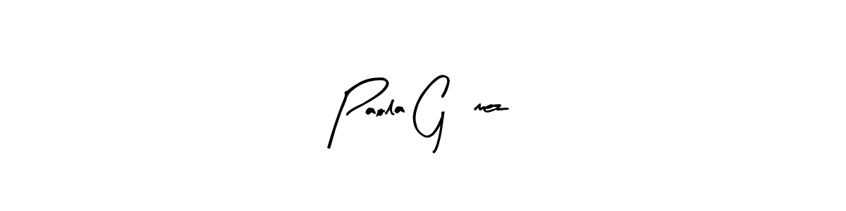Once you've used our free online signature maker to create your best signature Arty Signature style, it's time to enjoy all of the benefits that Paola Gómez name signing documents. Paola Gómez signature style 8 images and pictures png