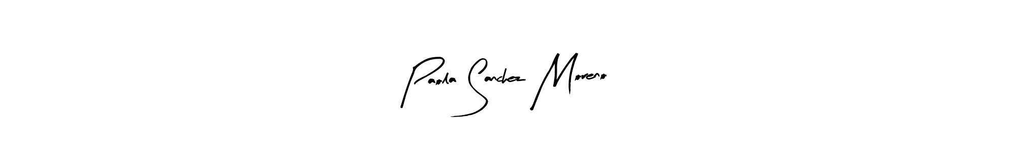 How to make Paola Sanchez Moreno signature? Arty Signature is a professional autograph style. Create handwritten signature for Paola Sanchez Moreno name. Paola Sanchez Moreno signature style 8 images and pictures png