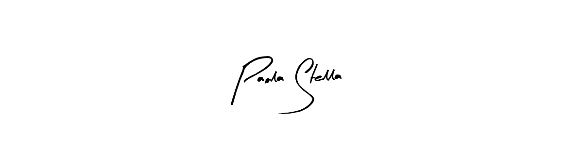 Design your own signature with our free online signature maker. With this signature software, you can create a handwritten (Arty Signature) signature for name Paola Stella. Paola Stella signature style 8 images and pictures png