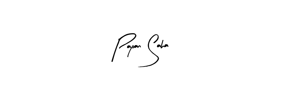 Use a signature maker to create a handwritten signature online. With this signature software, you can design (Arty Signature) your own signature for name Papan Saha. Papan Saha signature style 8 images and pictures png
