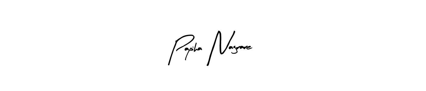 You can use this online signature creator to create a handwritten signature for the name Papiha Nagrare. This is the best online autograph maker. Papiha Nagrare signature style 8 images and pictures png