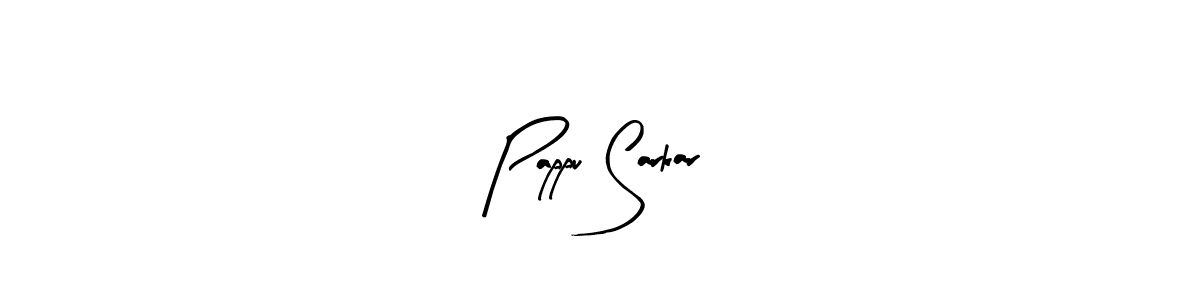 How to make Pappu Sarkar name signature. Use Arty Signature style for creating short signs online. This is the latest handwritten sign. Pappu Sarkar signature style 8 images and pictures png