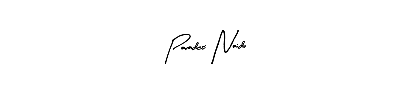 You can use this online signature creator to create a handwritten signature for the name Paradesi Naidu. This is the best online autograph maker. Paradesi Naidu signature style 8 images and pictures png