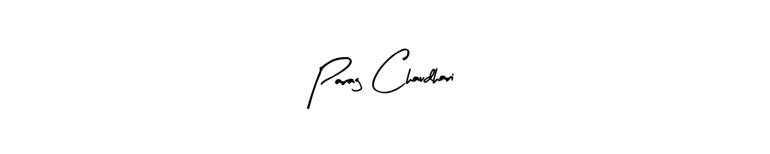 You can use this online signature creator to create a handwritten signature for the name Parag Chaudhari. This is the best online autograph maker. Parag Chaudhari signature style 8 images and pictures png
