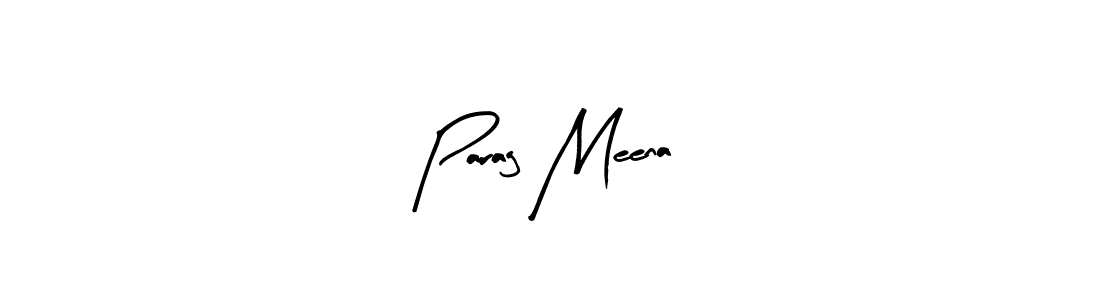 How to make Parag Meena name signature. Use Arty Signature style for creating short signs online. This is the latest handwritten sign. Parag Meena signature style 8 images and pictures png