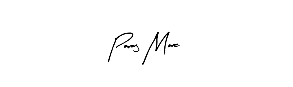 How to make Parag More name signature. Use Arty Signature style for creating short signs online. This is the latest handwritten sign. Parag More signature style 8 images and pictures png