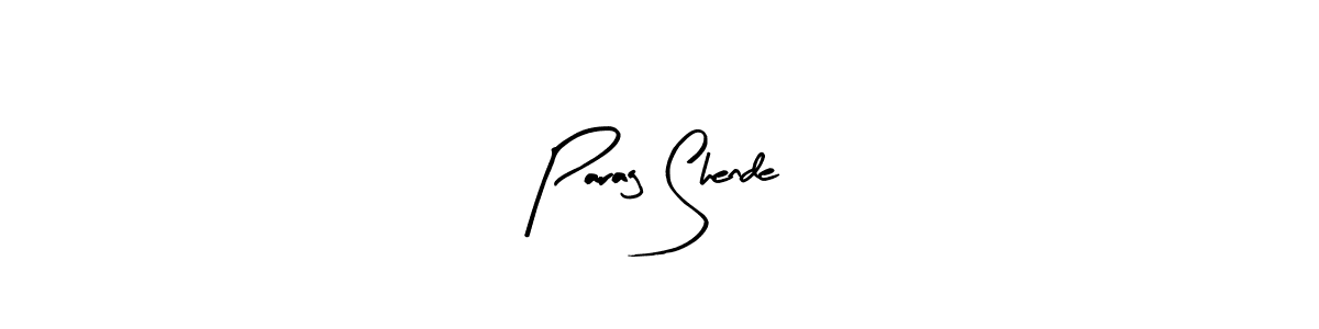 Make a beautiful signature design for name Parag Shende. With this signature (Arty Signature) style, you can create a handwritten signature for free. Parag Shende signature style 8 images and pictures png