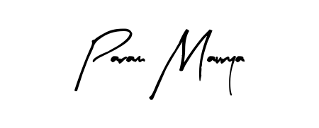 Use a signature maker to create a handwritten signature online. With this signature software, you can design (Arty Signature) your own signature for name Param Maurya. Param Maurya signature style 8 images and pictures png
