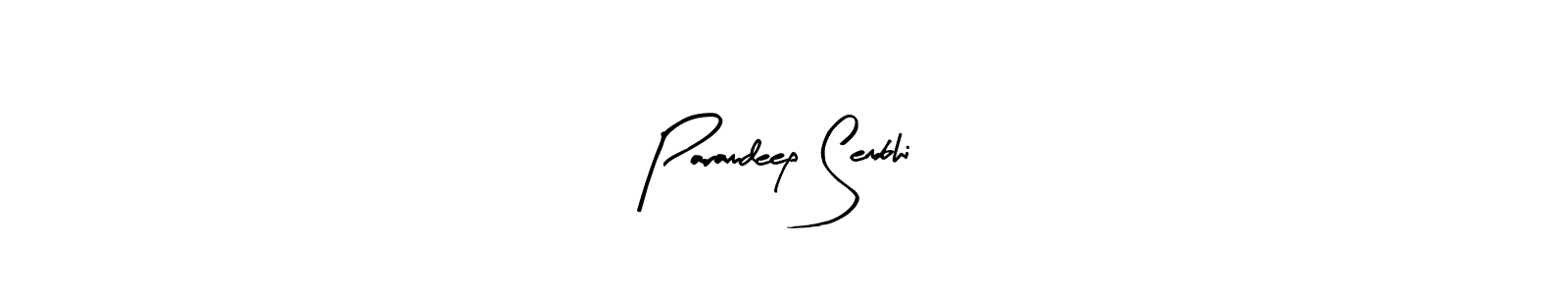 Arty Signature is a professional signature style that is perfect for those who want to add a touch of class to their signature. It is also a great choice for those who want to make their signature more unique. Get Paramdeep Sembhi name to fancy signature for free. Paramdeep Sembhi signature style 8 images and pictures png