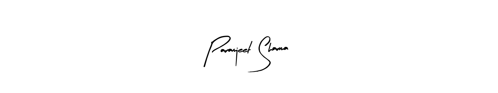 Create a beautiful signature design for name Paramjeet Sharma. With this signature (Arty Signature) fonts, you can make a handwritten signature for free. Paramjeet Sharma signature style 8 images and pictures png