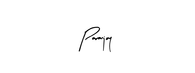 How to make Paranjoy name signature. Use Arty Signature style for creating short signs online. This is the latest handwritten sign. Paranjoy signature style 8 images and pictures png