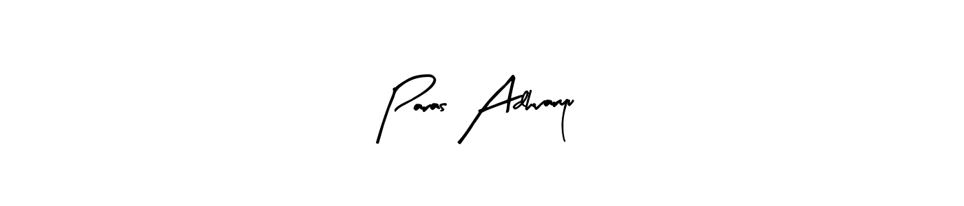 Make a beautiful signature design for name Paras Adhvaryu. Use this online signature maker to create a handwritten signature for free. Paras Adhvaryu signature style 8 images and pictures png