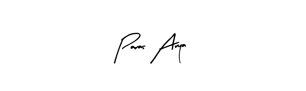 Design your own signature with our free online signature maker. With this signature software, you can create a handwritten (Arty Signature) signature for name Paras Arya. Paras Arya signature style 8 images and pictures png