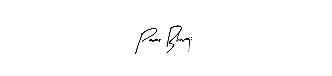 How to make Paras Bhuvaji name signature. Use Arty Signature style for creating short signs online. This is the latest handwritten sign. Paras Bhuvaji signature style 8 images and pictures png