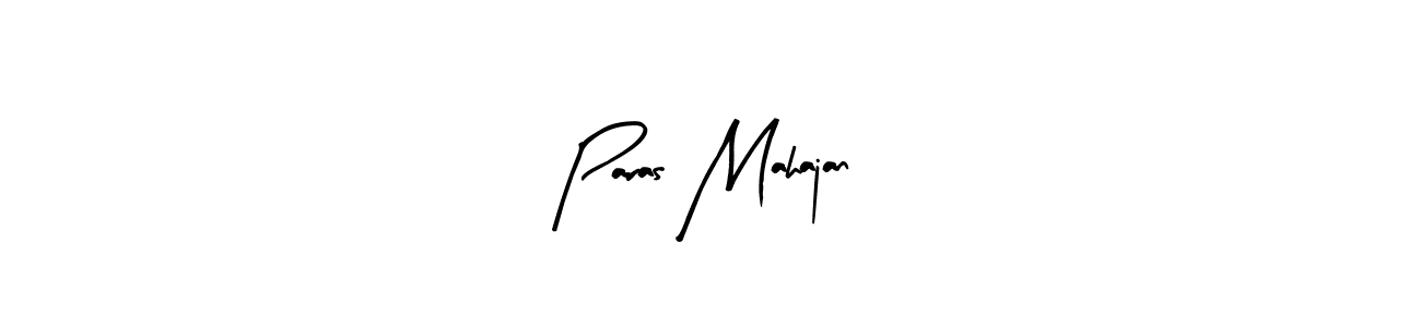 Create a beautiful signature design for name Paras Mahajan. With this signature (Arty Signature) fonts, you can make a handwritten signature for free. Paras Mahajan signature style 8 images and pictures png