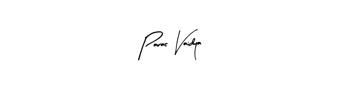 Design your own signature with our free online signature maker. With this signature software, you can create a handwritten (Arty Signature) signature for name Paras Vaidya. Paras Vaidya signature style 8 images and pictures png