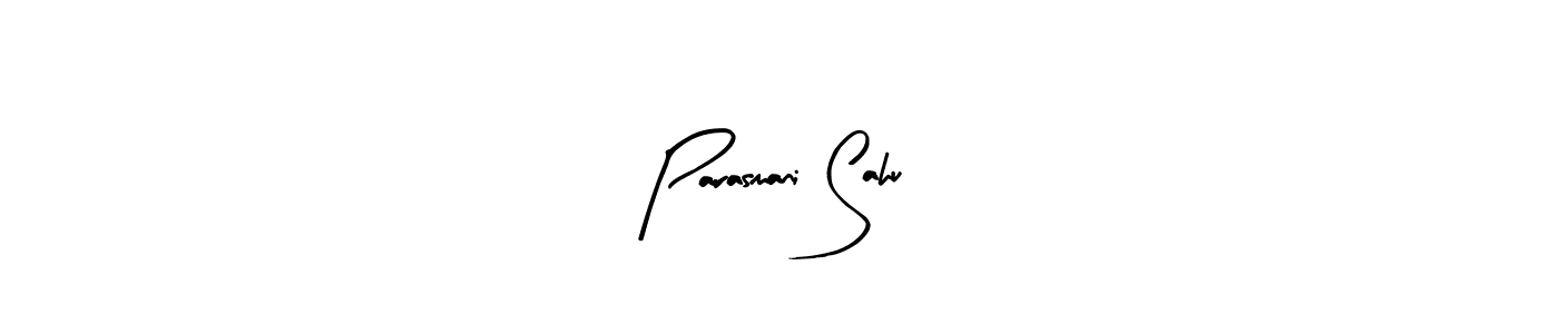 Similarly Arty Signature is the best handwritten signature design. Signature creator online .You can use it as an online autograph creator for name Parasmani Sahu. Parasmani Sahu signature style 8 images and pictures png