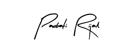 A classic penmanship look for Parbati Rijal. The Arty Signature font brings timeless elegance and confidence to every signed document. Parbati Rijal signature style 8 images and pictures png