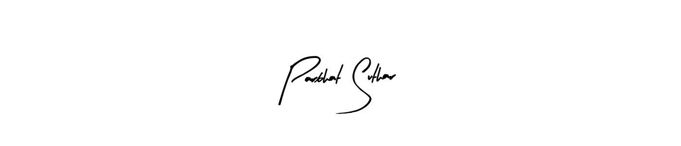 Parbhat Suthar stylish signature style. Best Handwritten Sign (Arty Signature) for my name. Handwritten Signature Collection Ideas for my name Parbhat Suthar. Parbhat Suthar signature style 8 images and pictures png
