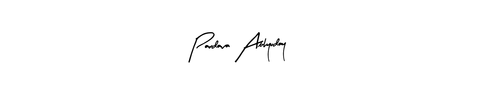 You should practise on your own different ways (Arty Signature) to write your name (Pardava Abhyuday) in signature. don't let someone else do it for you. Pardava Abhyuday signature style 8 images and pictures png