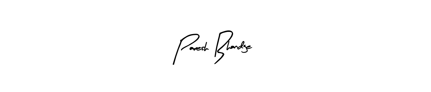 Paresh Bhandge stylish signature style. Best Handwritten Sign (Arty Signature) for my name. Handwritten Signature Collection Ideas for my name Paresh Bhandge. Paresh Bhandge signature style 8 images and pictures png