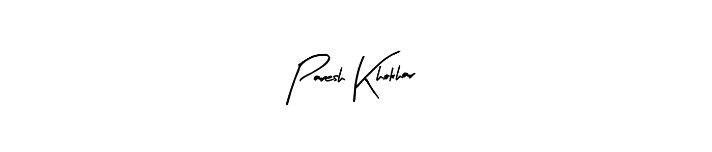 Also we have Paresh Khokhar name is the best signature style. Create professional handwritten signature collection using Arty Signature autograph style. Paresh Khokhar signature style 8 images and pictures png