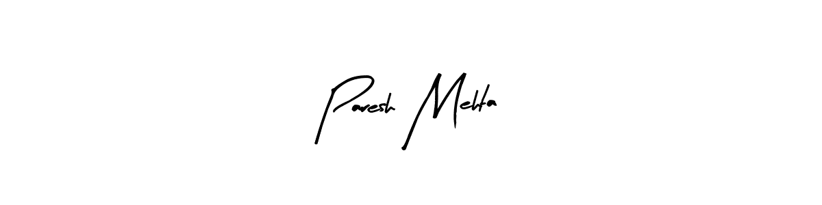The best way (Arty Signature) to make a short signature is to pick only two or three words in your name. The name Paresh Mehta include a total of six letters. For converting this name. Paresh Mehta signature style 8 images and pictures png