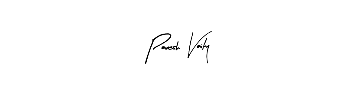 Create a beautiful signature design for name Paresh Vaity. With this signature (Arty Signature) fonts, you can make a handwritten signature for free. Paresh Vaity signature style 8 images and pictures png