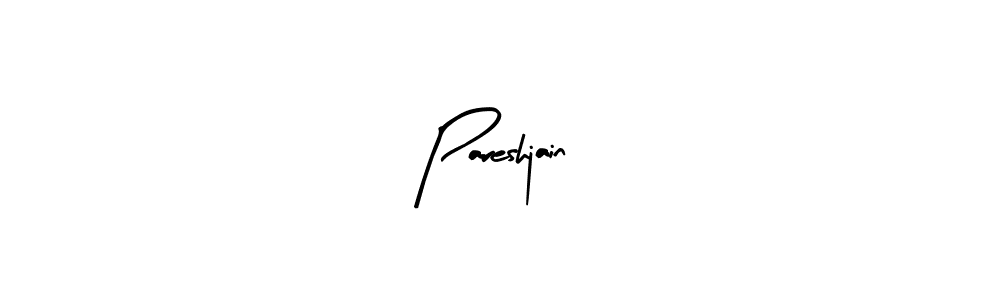 Arty Signature is a professional signature style that is perfect for those who want to add a touch of class to their signature. It is also a great choice for those who want to make their signature more unique. Get Pareshjain name to fancy signature for free. Pareshjain signature style 8 images and pictures png