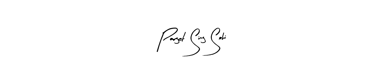 The best way (Arty Signature) to make a short signature is to pick only two or three words in your name. The name Parget Sing Sohi include a total of six letters. For converting this name. Parget Sing Sohi signature style 8 images and pictures png