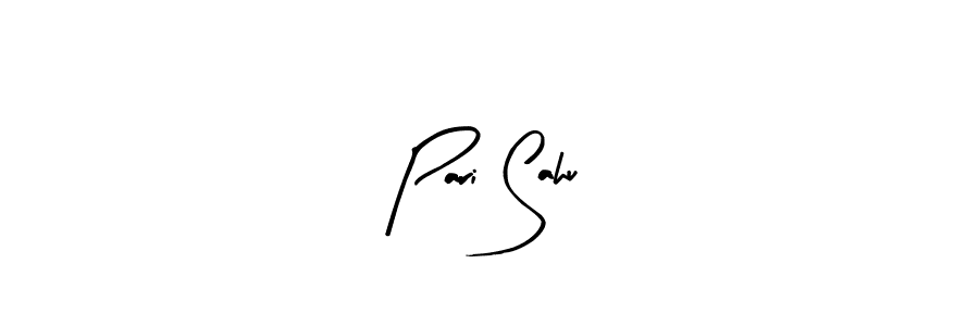 You should practise on your own different ways (Arty Signature) to write your name (Pari Sahu) in signature. don't let someone else do it for you. Pari Sahu signature style 8 images and pictures png