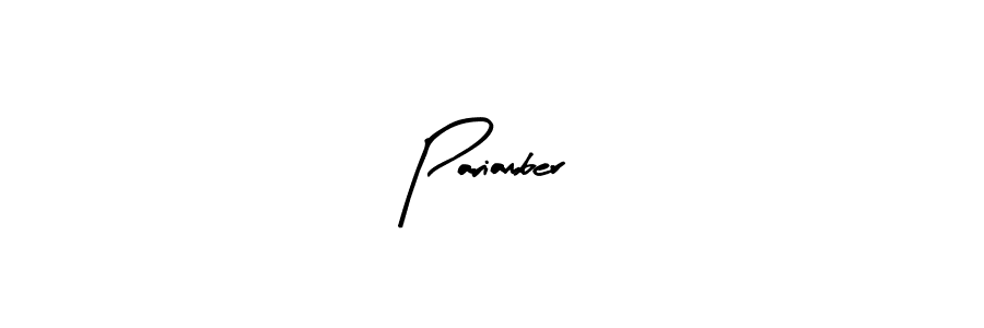 Similarly Arty Signature is the best handwritten signature design. Signature creator online .You can use it as an online autograph creator for name Pariamber. Pariamber signature style 8 images and pictures png