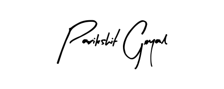 Designed for modern professionals: Parikshit Goyal name signature crafted with Arty Signature script. Ready for digital PDF workflows. Parikshit Goyal signature style 8 images and pictures png