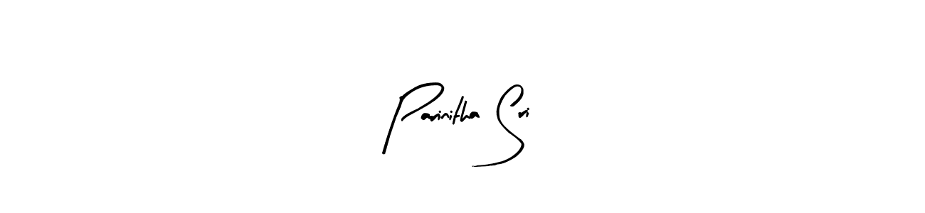 Parinitha Sri stylish signature style. Best Handwritten Sign (Arty Signature) for my name. Handwritten Signature Collection Ideas for my name Parinitha Sri. Parinitha Sri signature style 8 images and pictures png