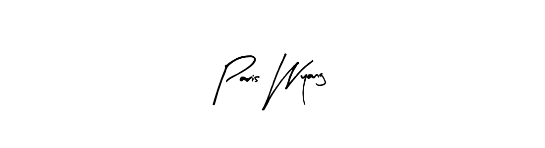 Similarly Arty Signature is the best handwritten signature design. Signature creator online .You can use it as an online autograph creator for name Paris Wyang. Paris Wyang signature style 8 images and pictures png