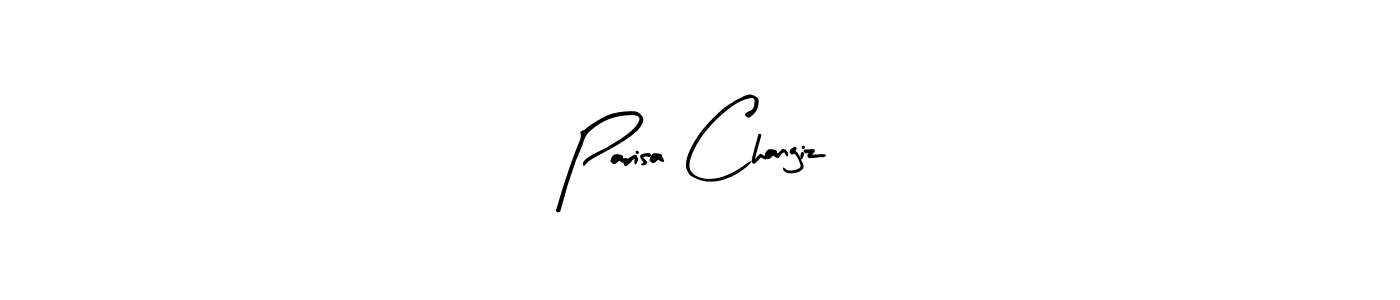 Parisa Changiz stylish signature style. Best Handwritten Sign (Arty Signature) for my name. Handwritten Signature Collection Ideas for my name Parisa Changiz. Parisa Changiz signature style 8 images and pictures png