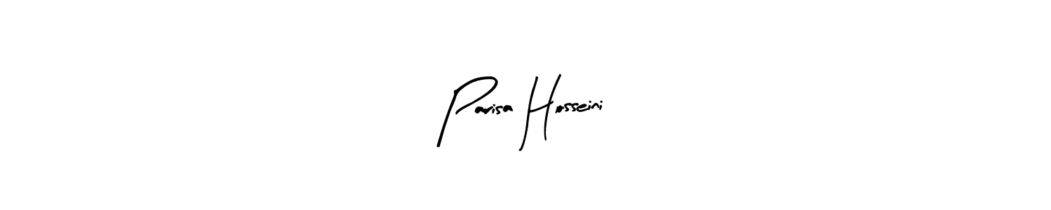 Similarly Arty Signature is the best handwritten signature design. Signature creator online .You can use it as an online autograph creator for name Parisa Hosseini. Parisa Hosseini signature style 8 images and pictures png