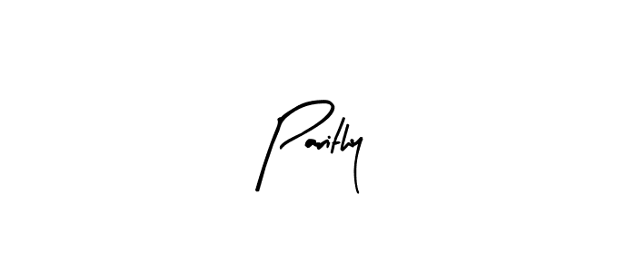 Use a signature maker to create a handwritten signature online. With this signature software, you can design (Arty Signature) your own signature for name Parithy. Parithy signature style 8 images and pictures png