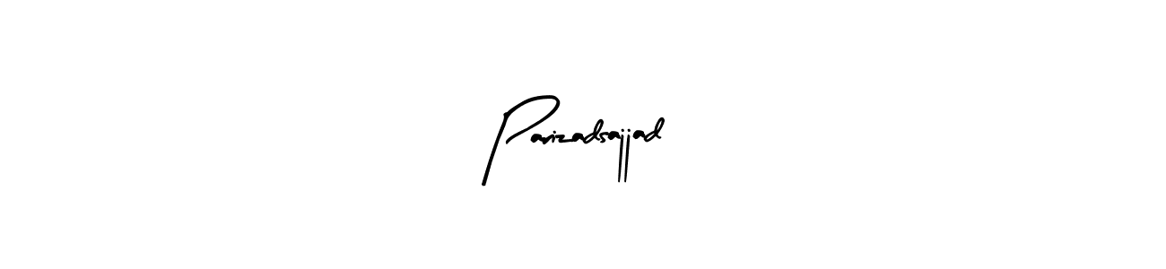 You can use this online signature creator to create a handwritten signature for the name Parizadsajjad. This is the best online autograph maker. Parizadsajjad signature style 8 images and pictures png