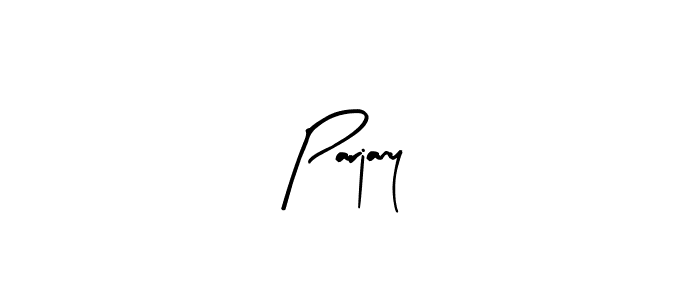 Parjany stylish signature style. Best Handwritten Sign (Arty Signature) for my name. Handwritten Signature Collection Ideas for my name Parjany. Parjany signature style 8 images and pictures png