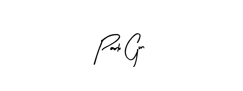 You should practise on your own different ways (Arty Signature) to write your name (Park Gun) in signature. don't let someone else do it for you. Park Gun signature style 8 images and pictures png