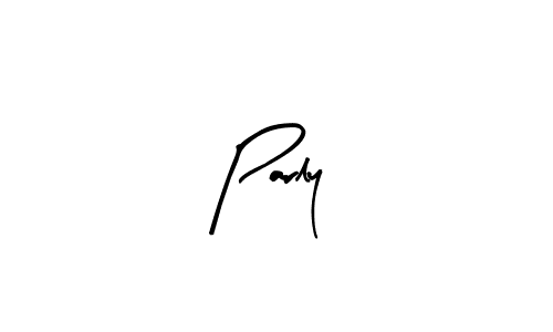Make a beautiful signature design for name Parly. With this signature (Arty Signature) style, you can create a handwritten signature for free. Parly signature style 8 images and pictures png